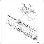 Gear Housing Propshaft - 2:1 Gear Ratio