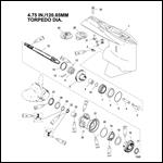 Gear Housing Propeller Shaft - Standard Rotation