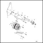 Alternator and Brackets (Delco)