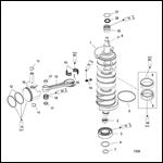 Crankshaft, Pistons and Connecting Rods 200/225/200 Pro XS