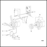 Alternator and Mounting Hardware (MANDO)