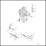 TRANSOM PLATE AND SHIFT CABLE