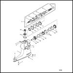 DRIVESHAFT HOUSING AND GEAR ASSY (ALPHA ONE-SS)