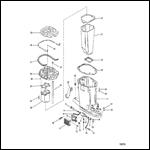 DRIVESHAFT HOUSING AND EXHAUST TUBE