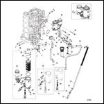 Starboard Cylinder Block/Oil Cooler (1B830999 and Below)