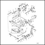 THROTTLE AND SHIFT LINKAGE (TILLER HANDLE SHIFT MODELS)