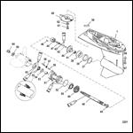 Gear Housing Propeller Shaft - Long-2:1 Gear Ratio