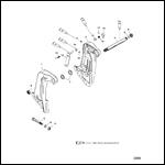 TRANSOM BRACKETS (S/N-0G590000 AND UP)