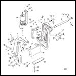 Transom Bracket (S/N USA-0T801000/ Bel-0P268000 and Up)