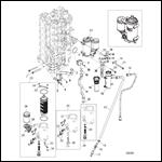 Starboard Cylinder Block/Oil Cooler (1B830815 and Below)