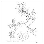 THROTTLE LEVER AND SHIFT SHAFT