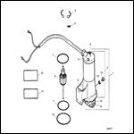 PUMP/MOTOR ASSEMBLY (F694541-2) (ID TAG # HYP-5001)