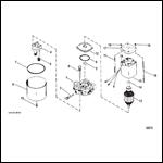 HYDRAULIC PUMP OILDYNE PUMP / METAL RESERVOIR