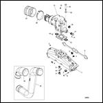 Exhaust Manifold Elbow And Pipes - Air Actuated Drain