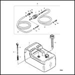 FUEL TANK AND LINE (PLASTIC - 3.2 GALLON)