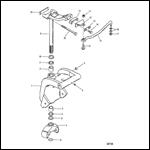 SWIVEL BRACKET (LONG SHAFT)(0C159200 AND UP)