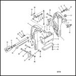 TRANSOM BRACKET (LONG SHAFT)(0C159200 AND UP)