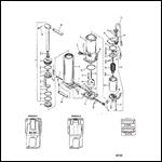 ELECTRIC TRIM COMPONENTS (LONG SHAFT)(0C159200 AND UP)