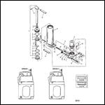 MANUAL TILT COMPONENTS (LONG SHAFT)(0C159200 AND UP)