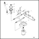 OIL FILTER AND ADAPTOR (454 MAGNUM) S/N:0F114759 & BELOW