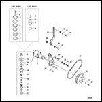 SEA WATER PUMP (FUEL COOLED SYSTEM) (S/N 0K147350 & UP)