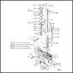 GEAR HSG DRIVESHAFT-60 SEA/MARA/BIG FOOT-3 JAW REV. CLUTCH