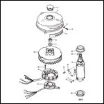 FLYWHEEL AND STARTER MOTOR (50/60)