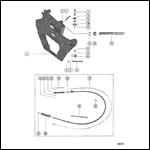 TRANSOM PLATE AND SHIFT CABLE