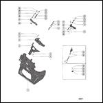 TRANSOM PLATE AND SHIFT LEVER (IN-LINE ENGINES)