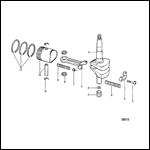 CRANKSHAFT, PISTON AND CONNECTING ROD