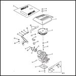 CARBURETOR AND THROTTLE LINKAGE (2 BARREL)