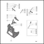 TRANSOM PLATE AND SHIFT LEVER