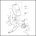 TOP COWL FUEL TANK AND CARBURETOR