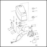 TOP COWL FUEL TANK AND CARBURETOR