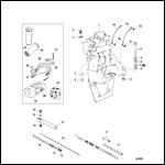 Transom Plate and Shift Cable