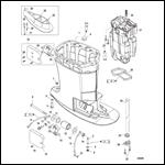 Driveshaft Housing and Exhaust Tube