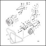 ALTERNATOR AND V-BELTS (STERN DRIVE)