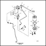 FUEL FILTER AND BRACKET (INBOARD)