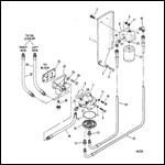 OIL FILTER AND HOSES (INBOARD)