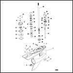 Gear Housing, Driveshaft, 5.44 Torpedo SN 1B980359 & below