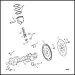 CRANKSHAFT, PISTONS AND CONNECTING RODS