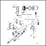 OIL COOLER FILTER AND ADAPTOR (SN 0F348742 AND DOWN)