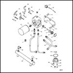 OIL COOLER AND OIL FILTER (SERIAL # 0F615762 THRU 0F745405)