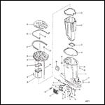 DRIVE SHAFT HOUSING AND EXHAUST TUBE