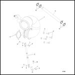 Riser, Exhaust QSC, Port & Stbd,Design-II Stamped 8M6002617