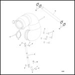 Riser, Exhaust QSC, Port & Stbd, Design-I Stamped 8M0068886