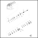 Gear Housing, Prop Shaft, Standard Clutch Stamp 8M0073249