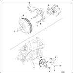 Sea Water Pump Pump, Bracket and Pulley