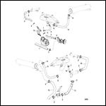 Cooling System Raw Water Components (SN 1A380209 & Below)