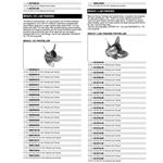 Mercury Racing Propeller Charts P788
